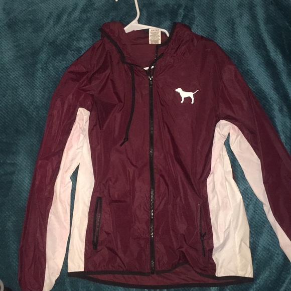 PINK Victoria's Secret Jackets & Blazers - VS PINK BURGUNDY JACKET